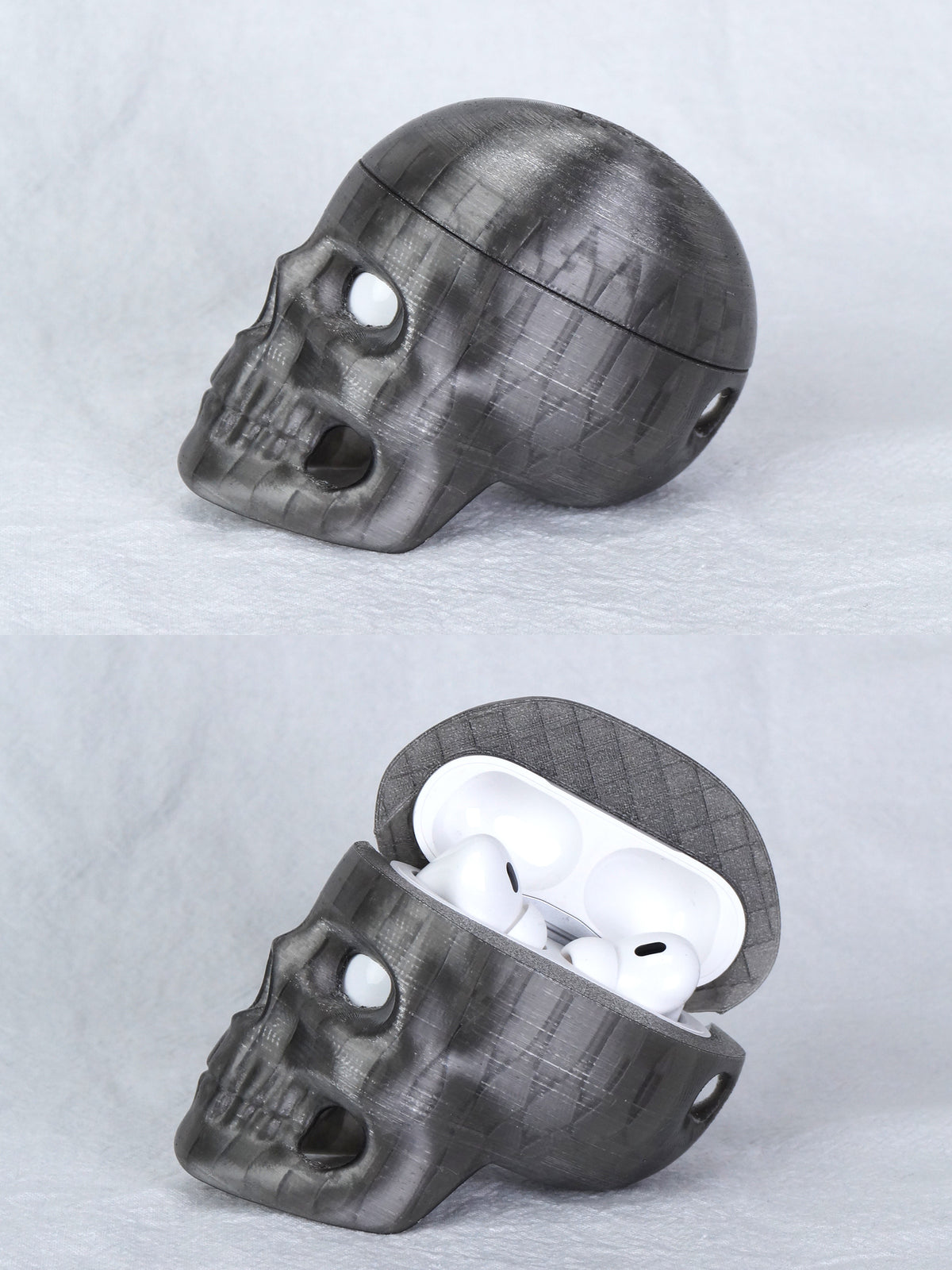 Ice Skull AirPods Case (Ice Grey)