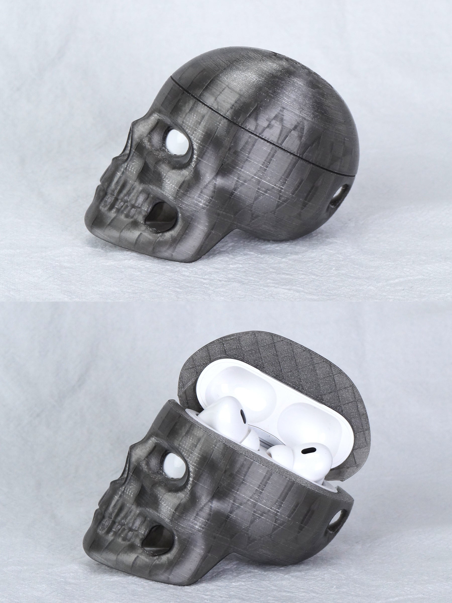 Ice Skull AirPods Case (Ice Grey)