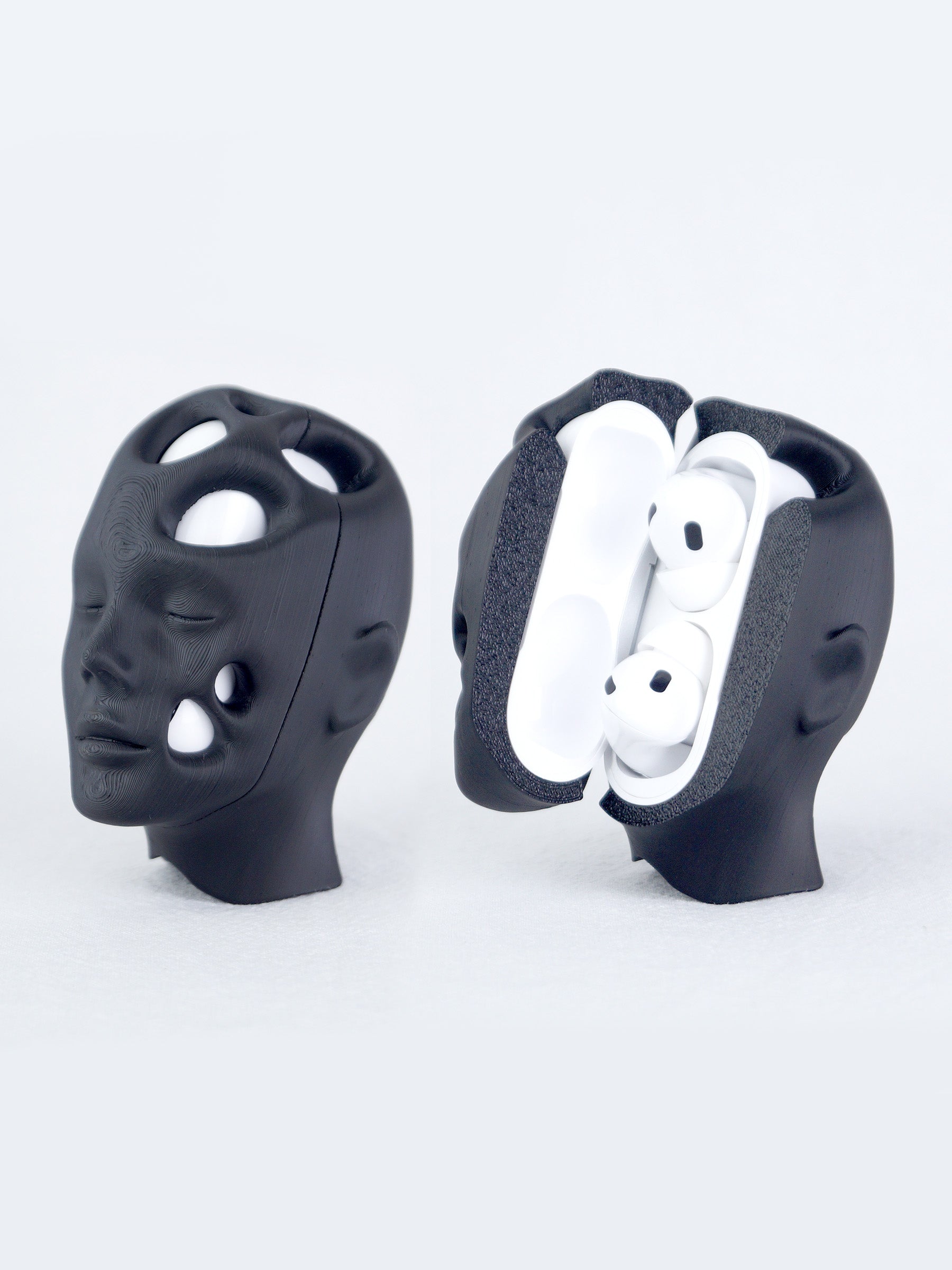 Broken Statue AirPods Case (Black)